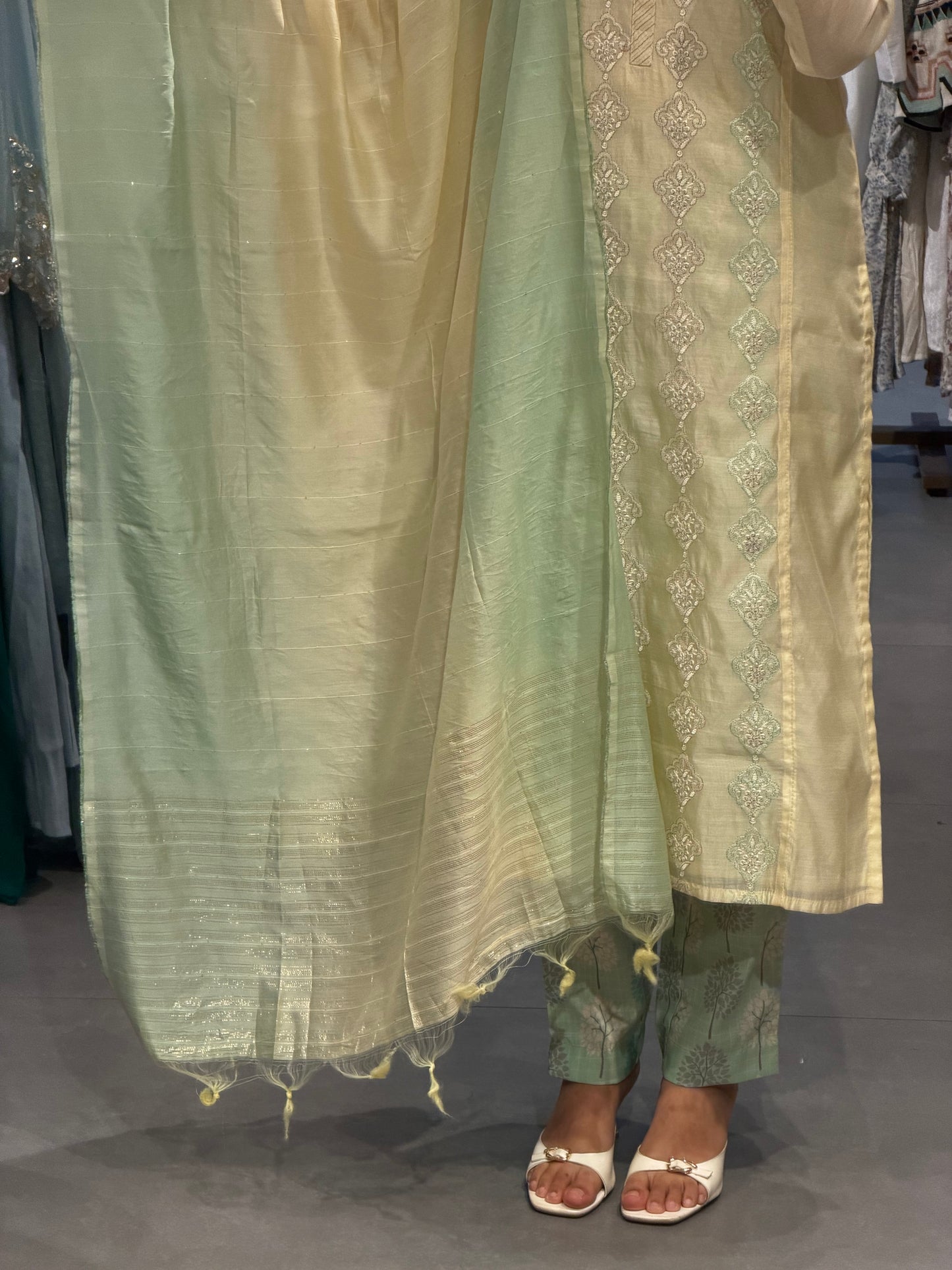 Ethereal Beauty Chanderi Suit Set