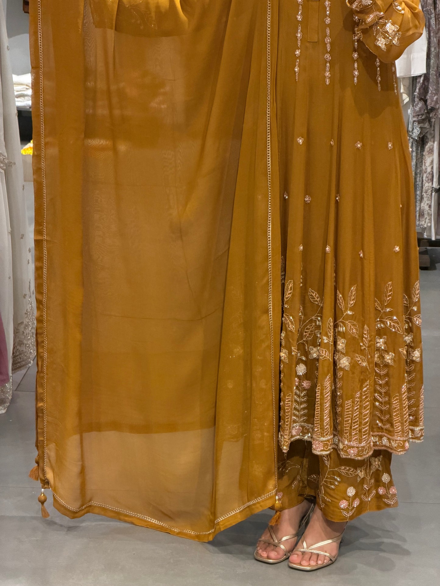 Mustard Gold Viscose Georgett