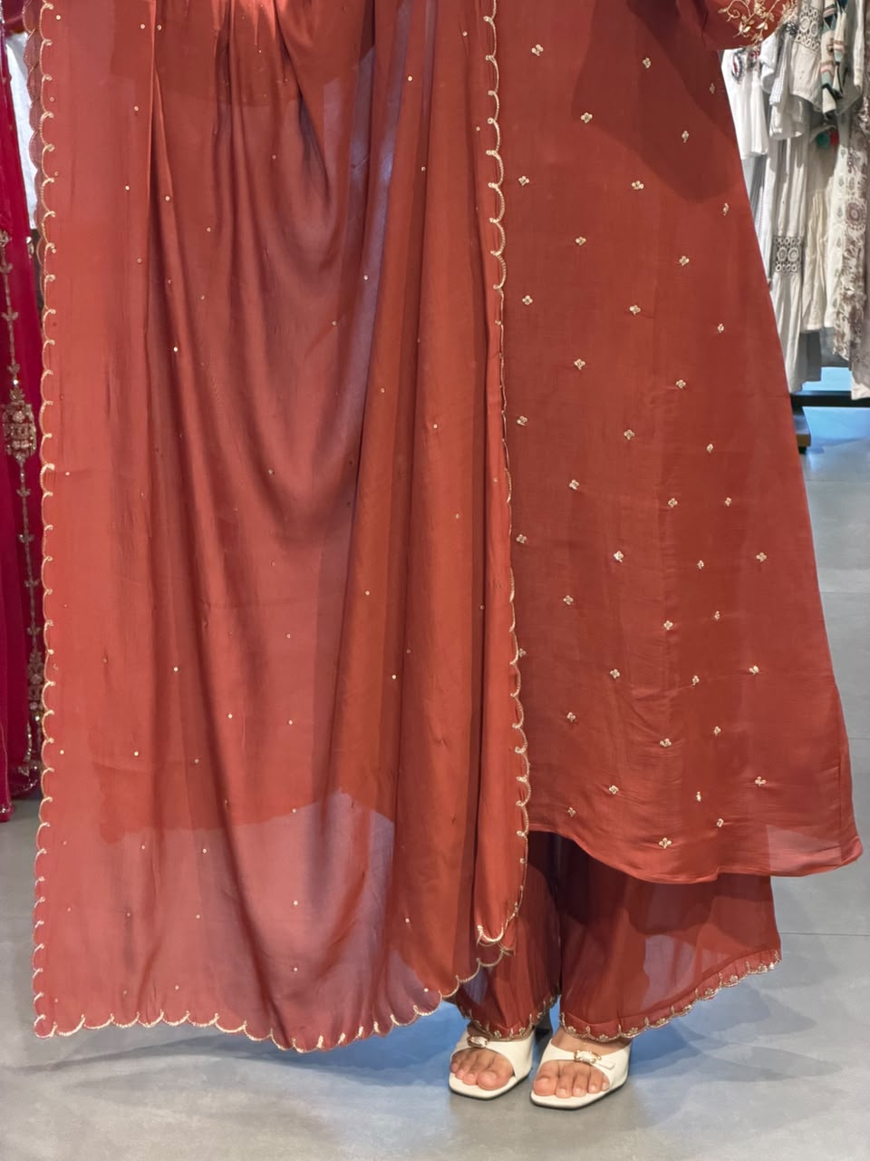 PREMIUM RUST ORANDE PARTY WEAR