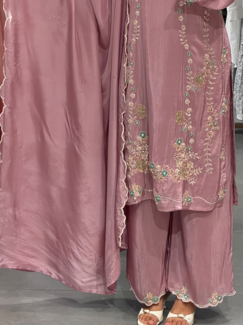 Elegant uppada silk pakistani set