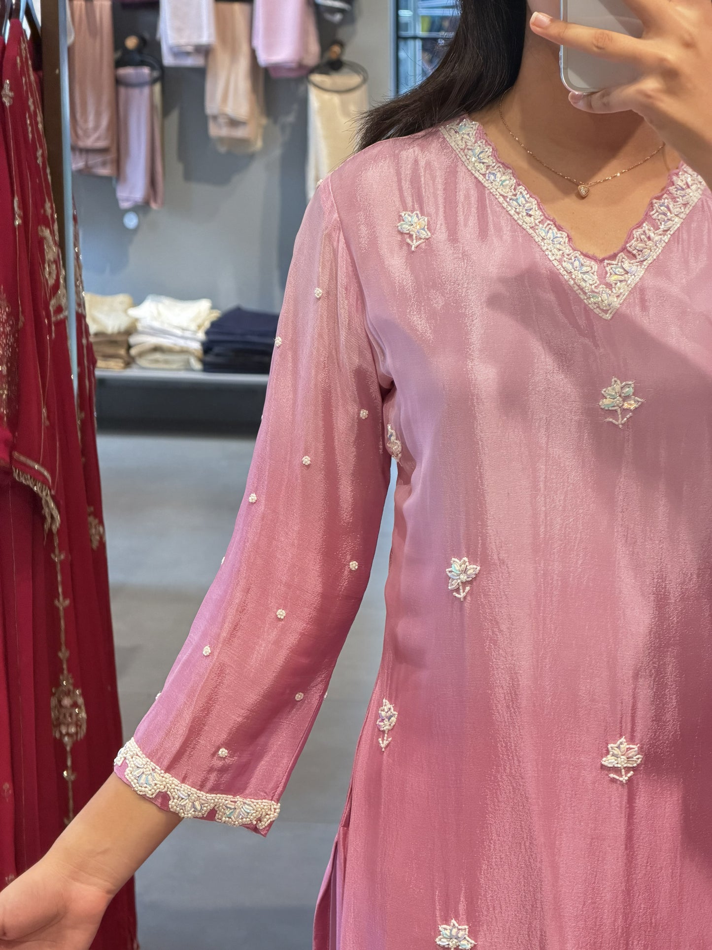 Dual-Tone Pink Festive Sharara Set