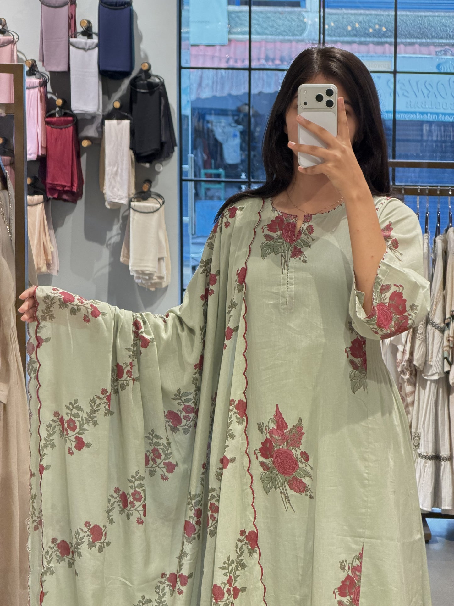 Floral Grace Mull Cotton Suit Set