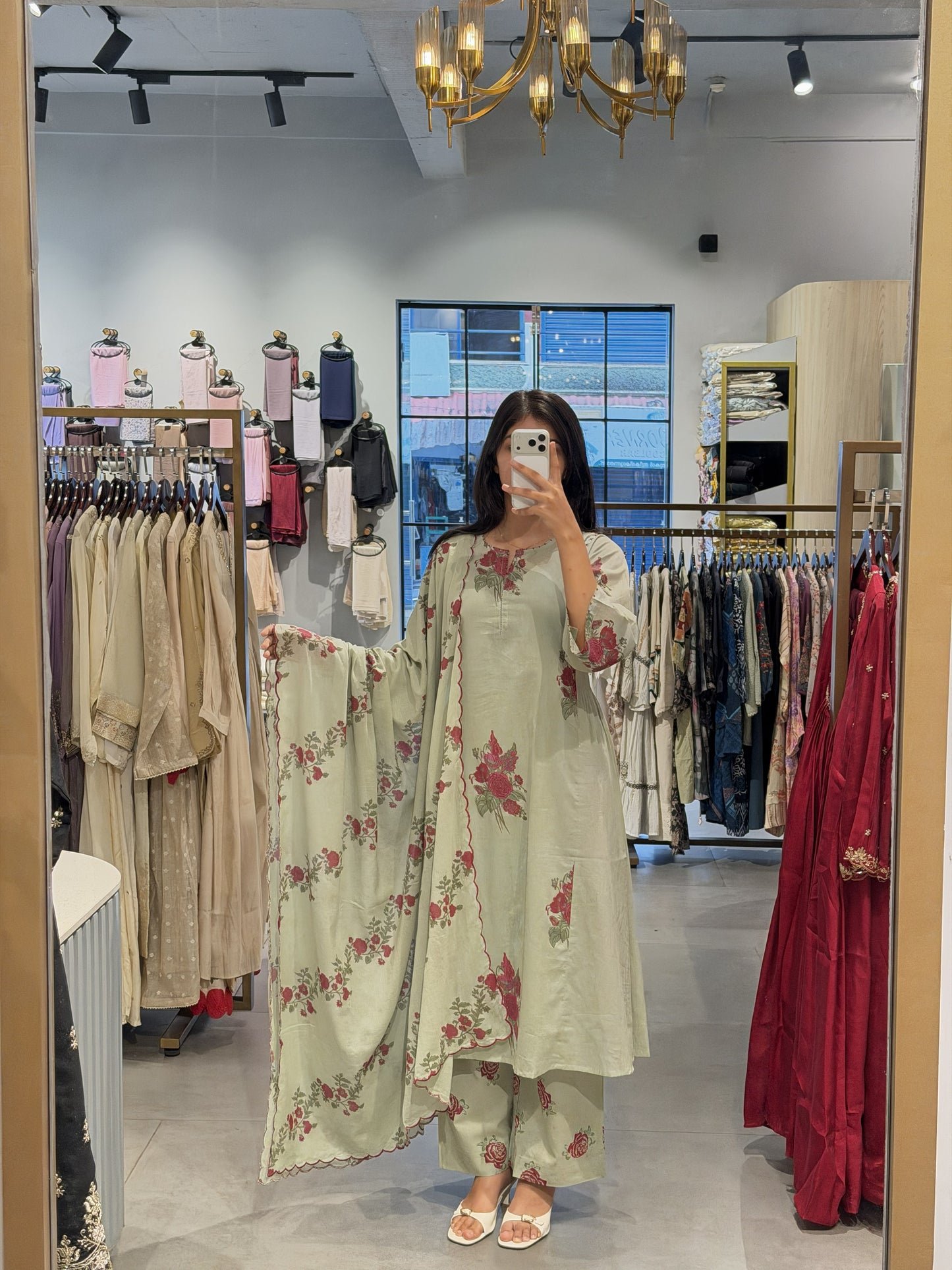 Floral Grace Mull Cotton Suit Set