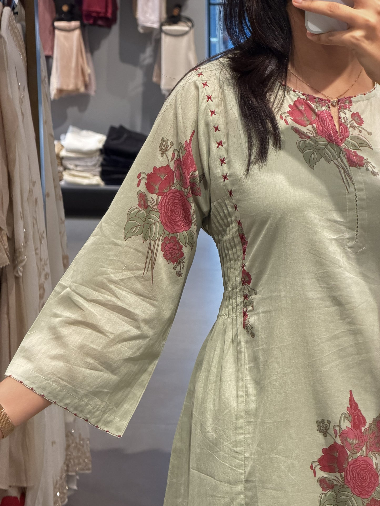 Floral Grace Mull Cotton Suit Set