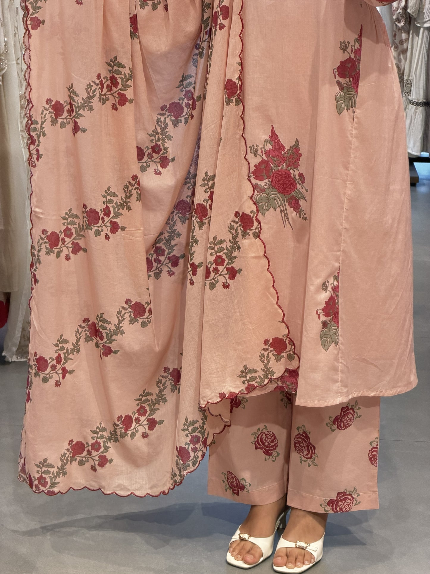 Floral Grace Mull Cotton Suit Set