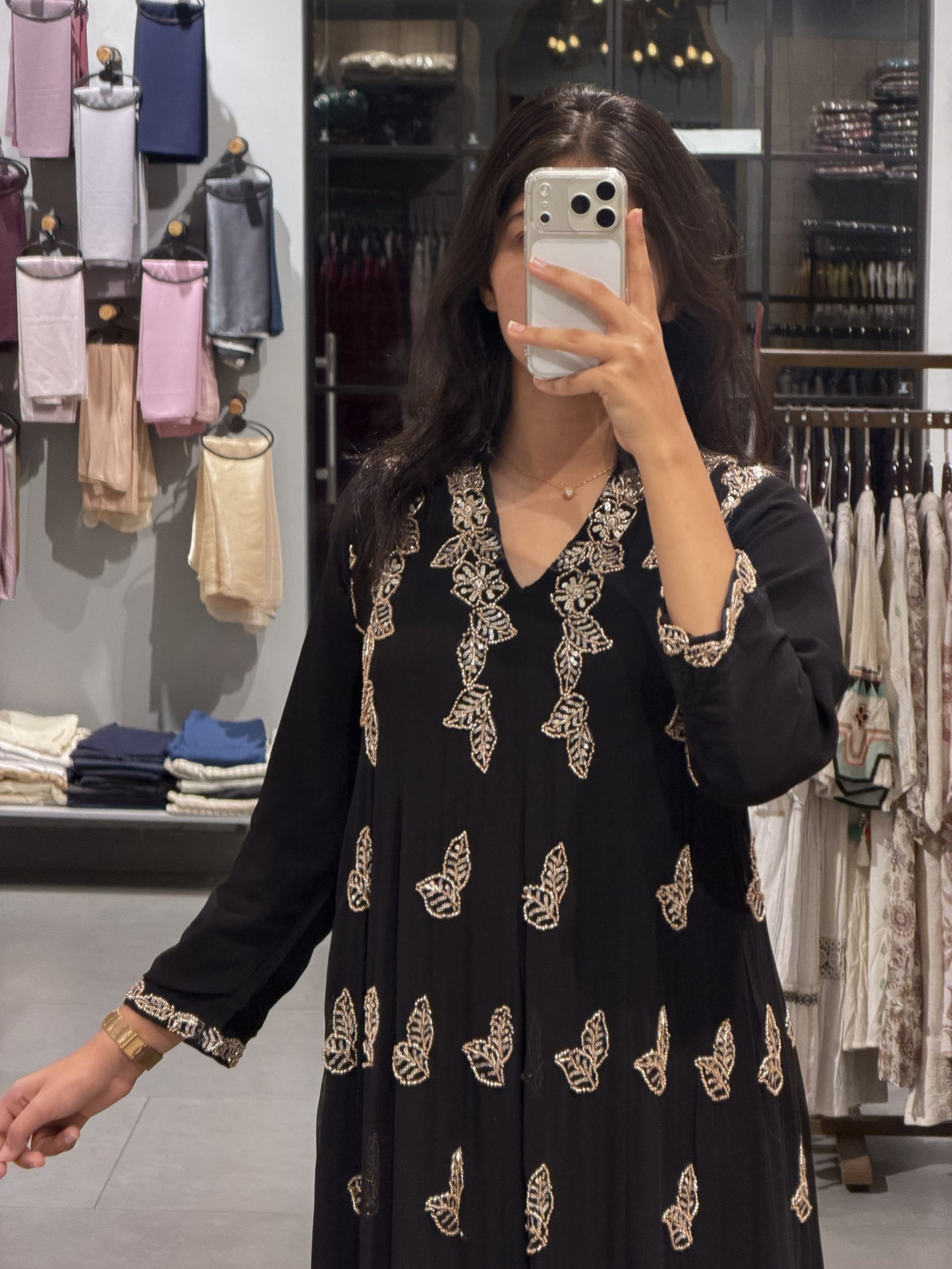 Embellished Chiffon Party Wear Suit Set