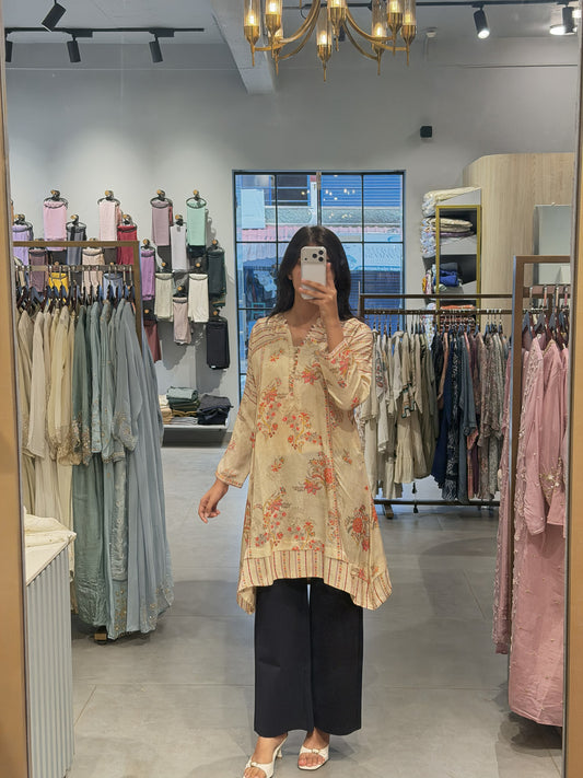 Floral Silk Designer Top