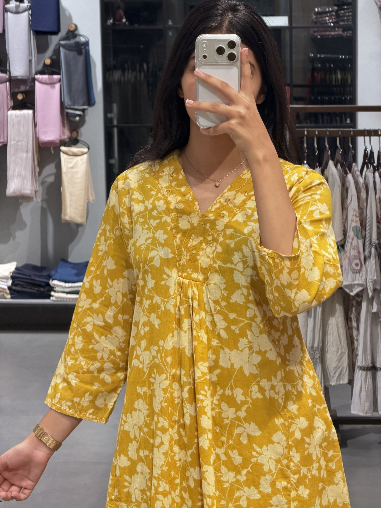 Mustard Yellow Cotton Co-ord Set