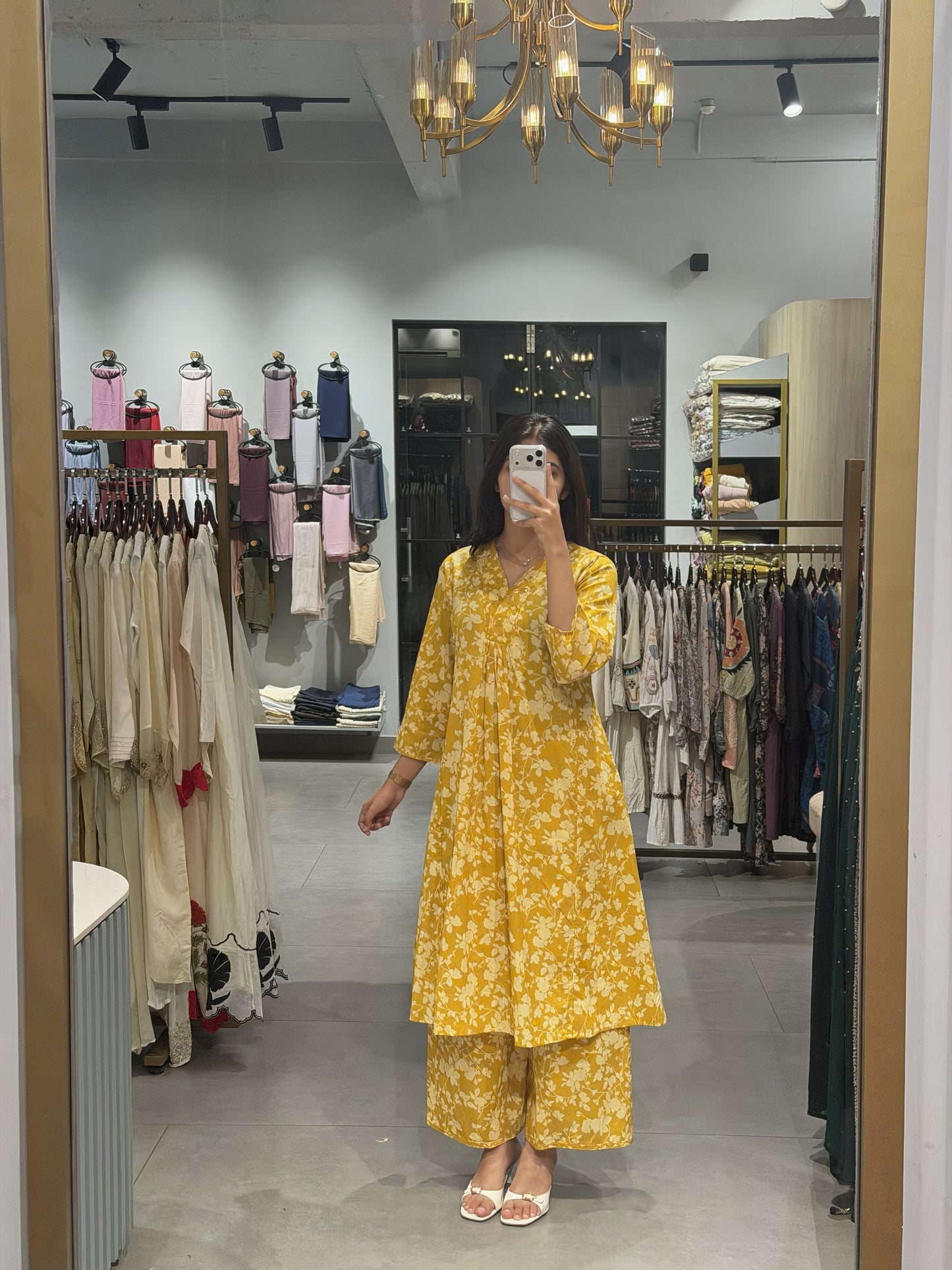 Mustard Yellow Cotton Co-ord Set