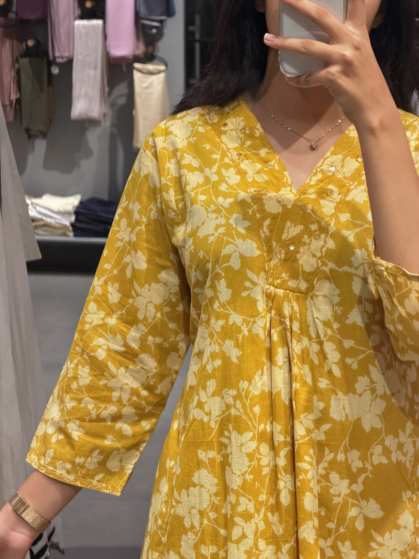 Mustard Yellow Cotton Co-ord Set