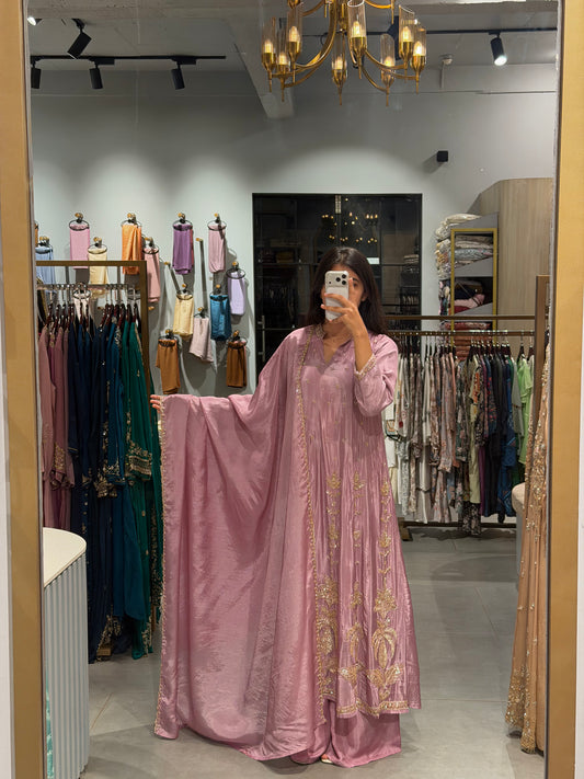 Blush Pink Uppada Silk Elegance ✨