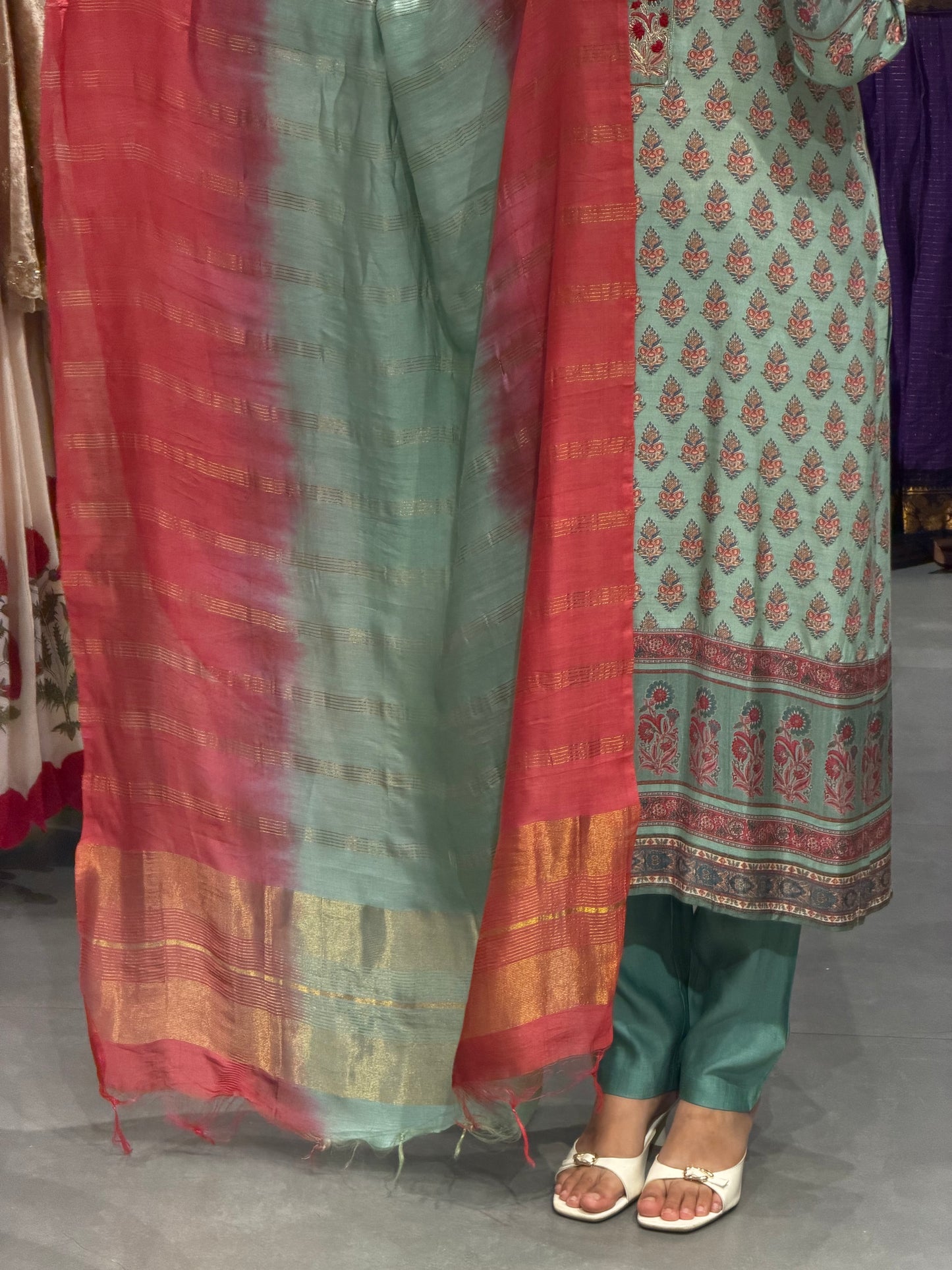 Soft Cotton Floral Printed Kurta Set