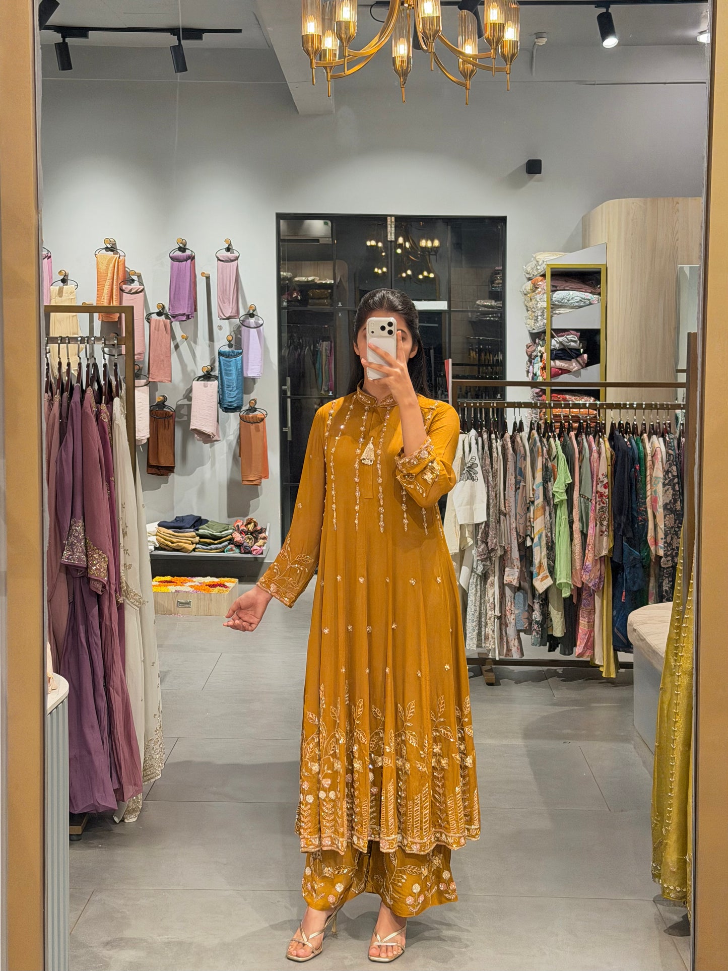 Mustard Gold Viscose Georgett