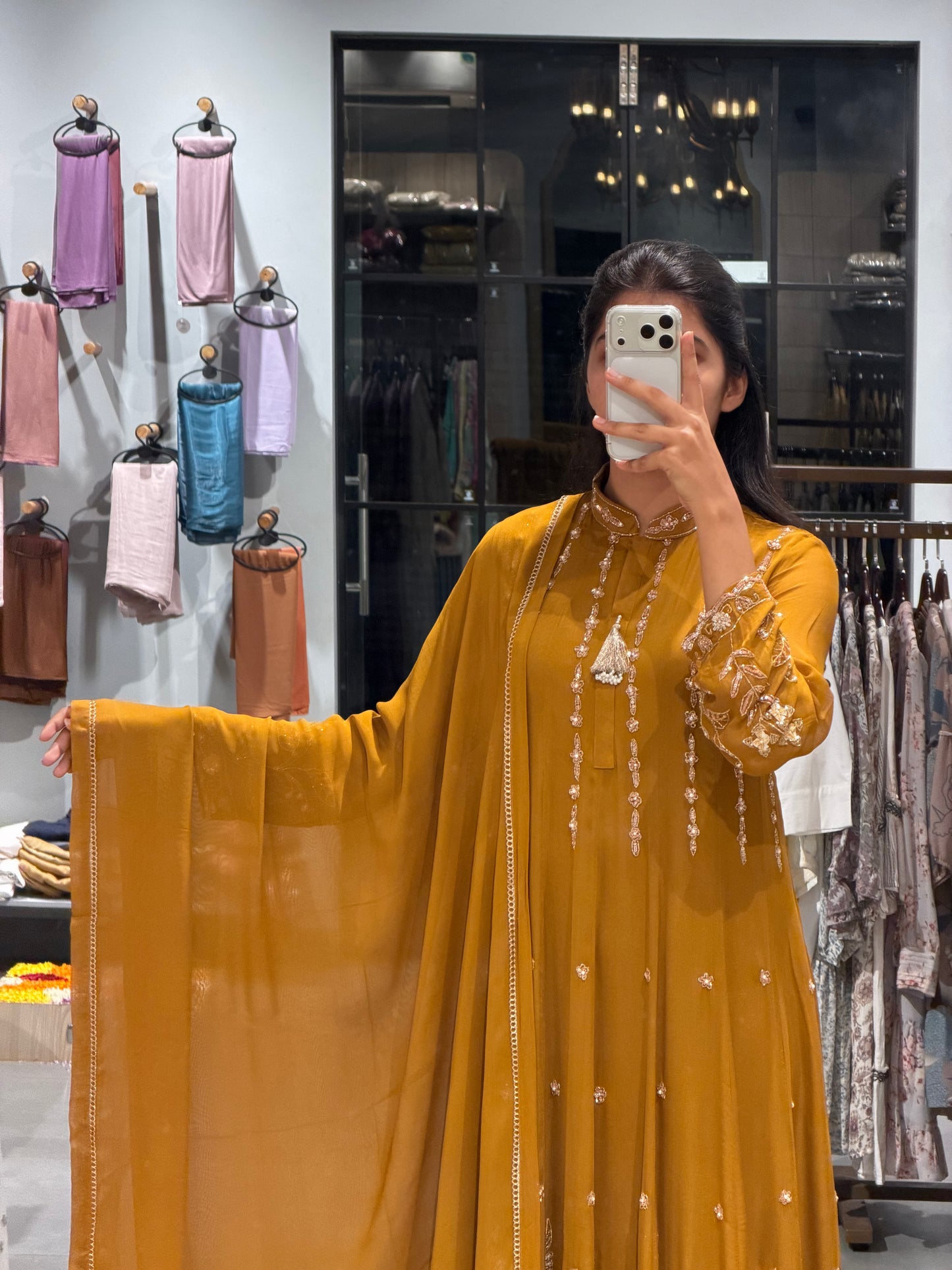 Mustard Gold Viscose Georgett