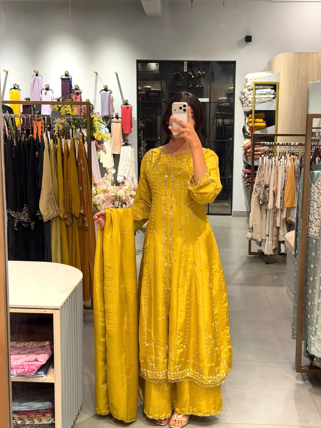Sunlit Flare Anarkali Set