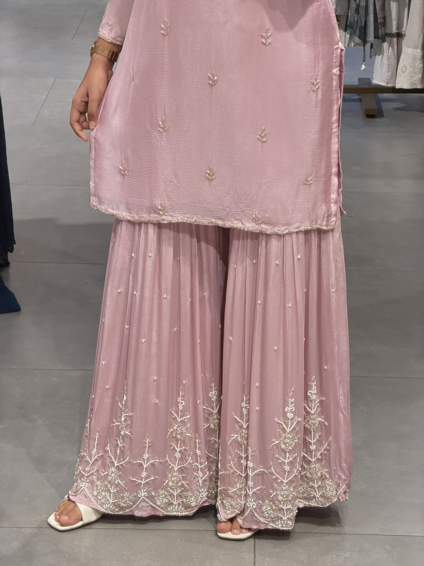 Pastel Pink Sharara Set