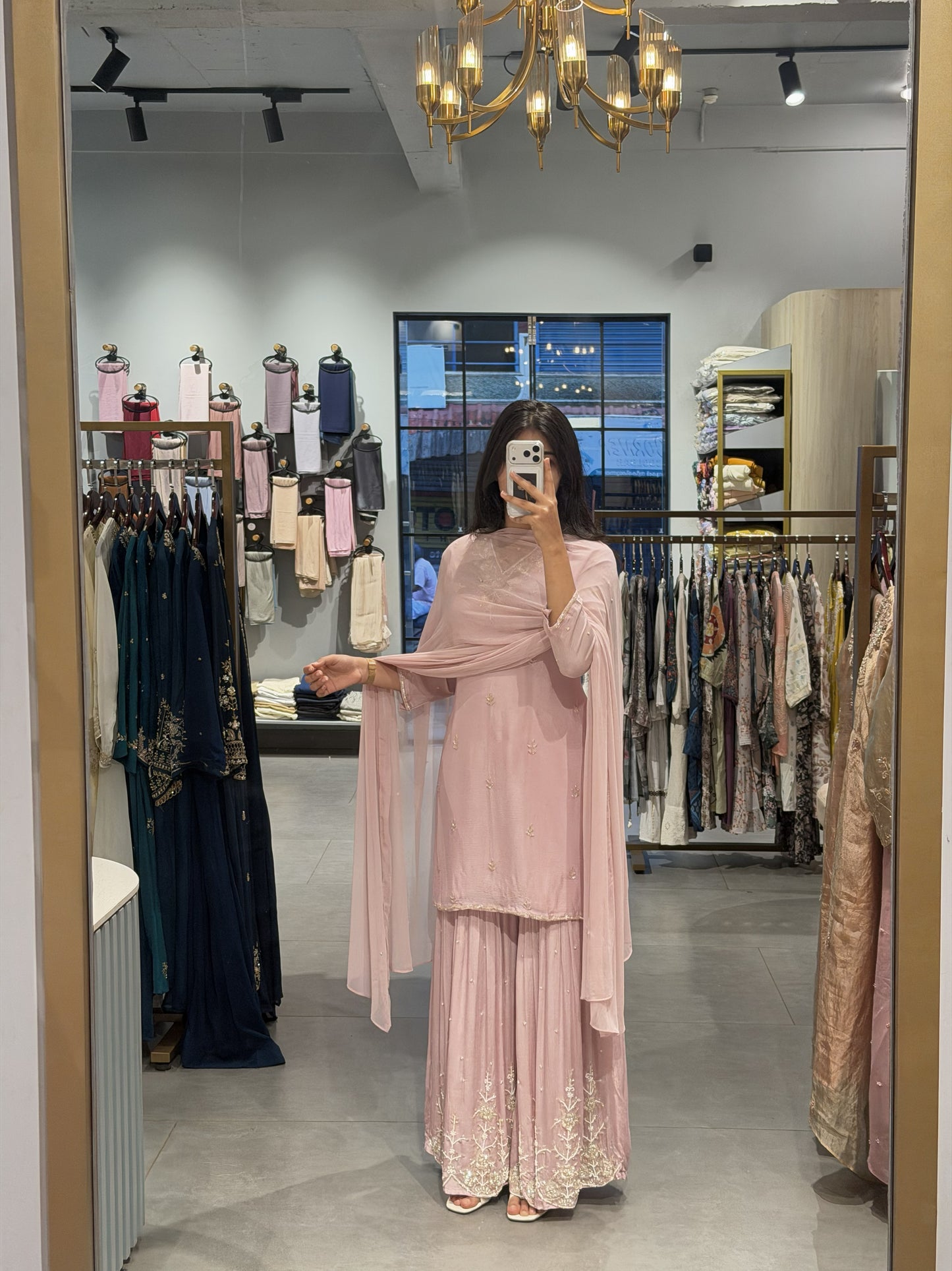 Pastel Pink Sharara Set