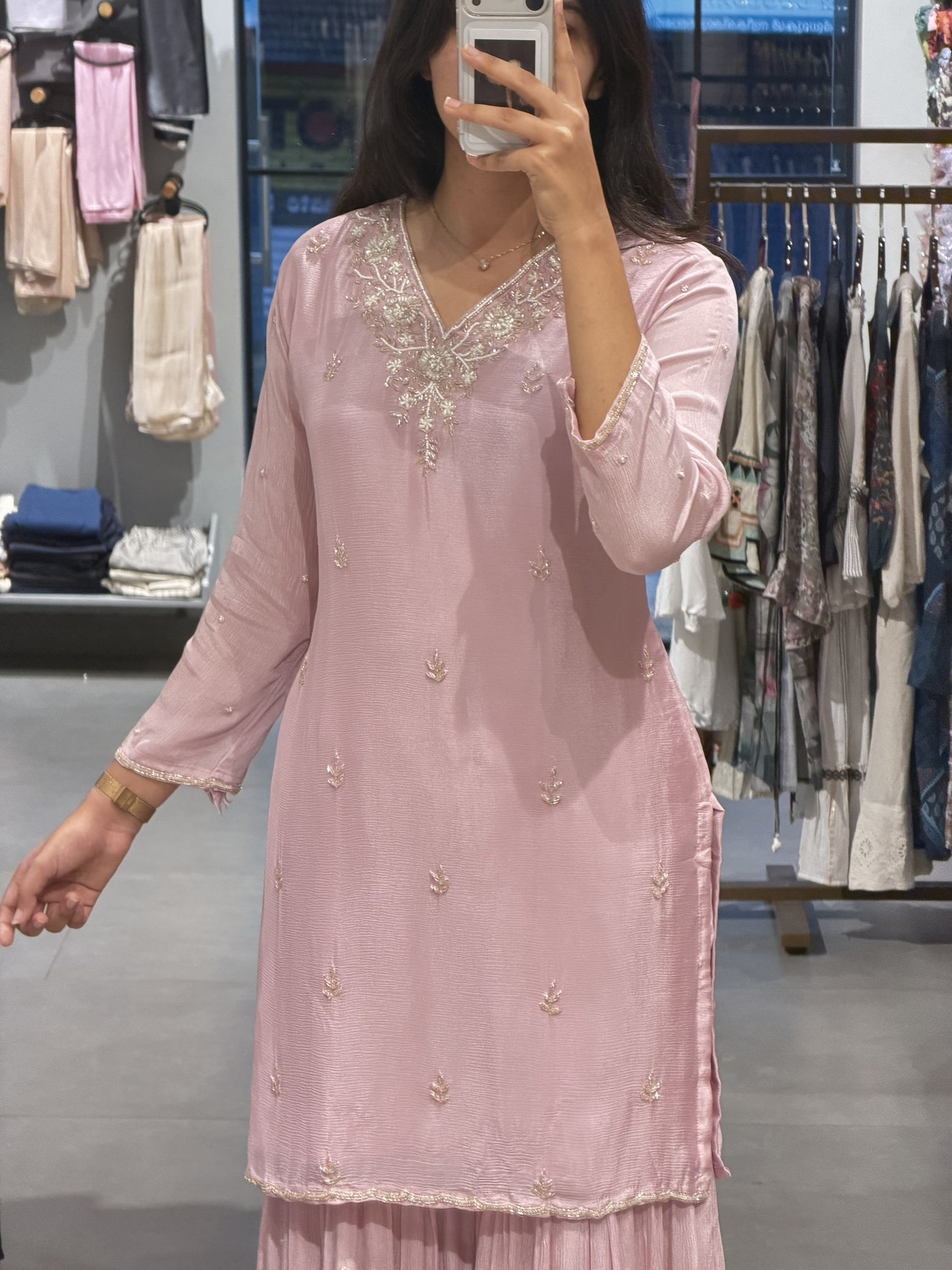 Pastel Pink Sharara Set