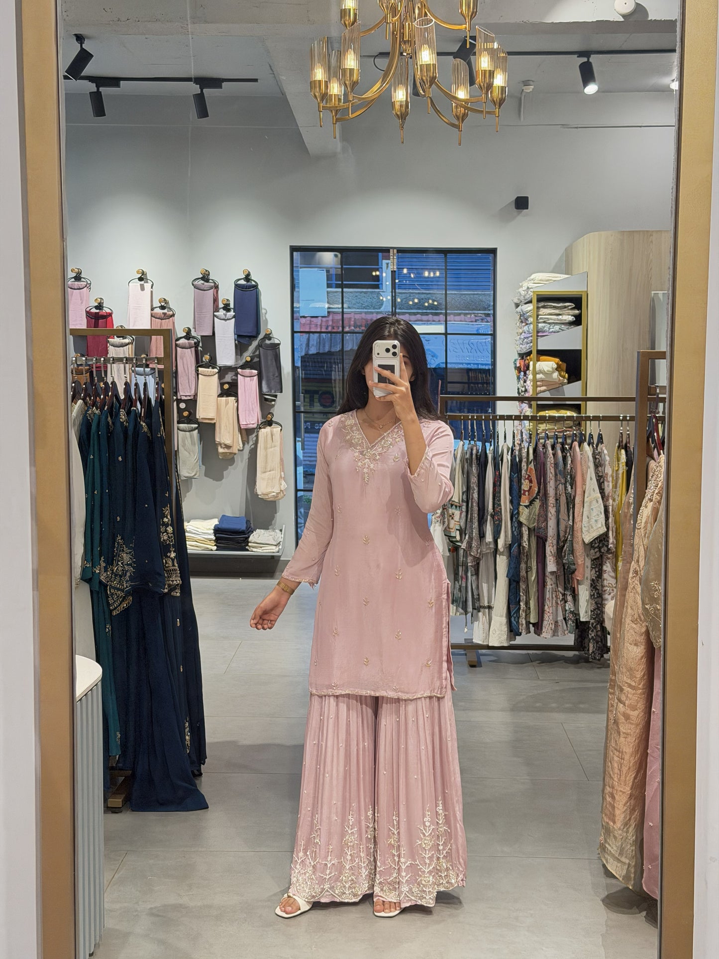 Pastel Pink Sharara Set
