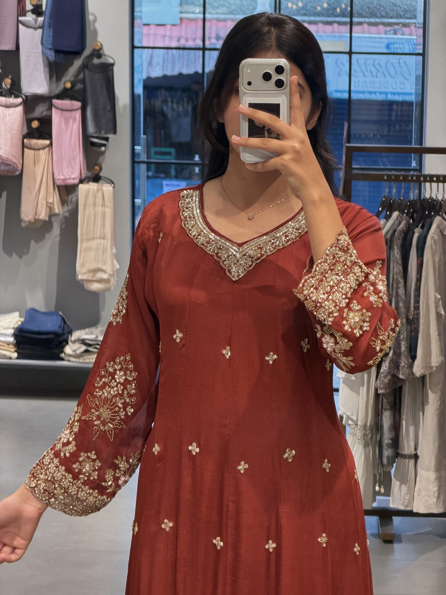 Luxury Chinnon Silk Festive Suit Set