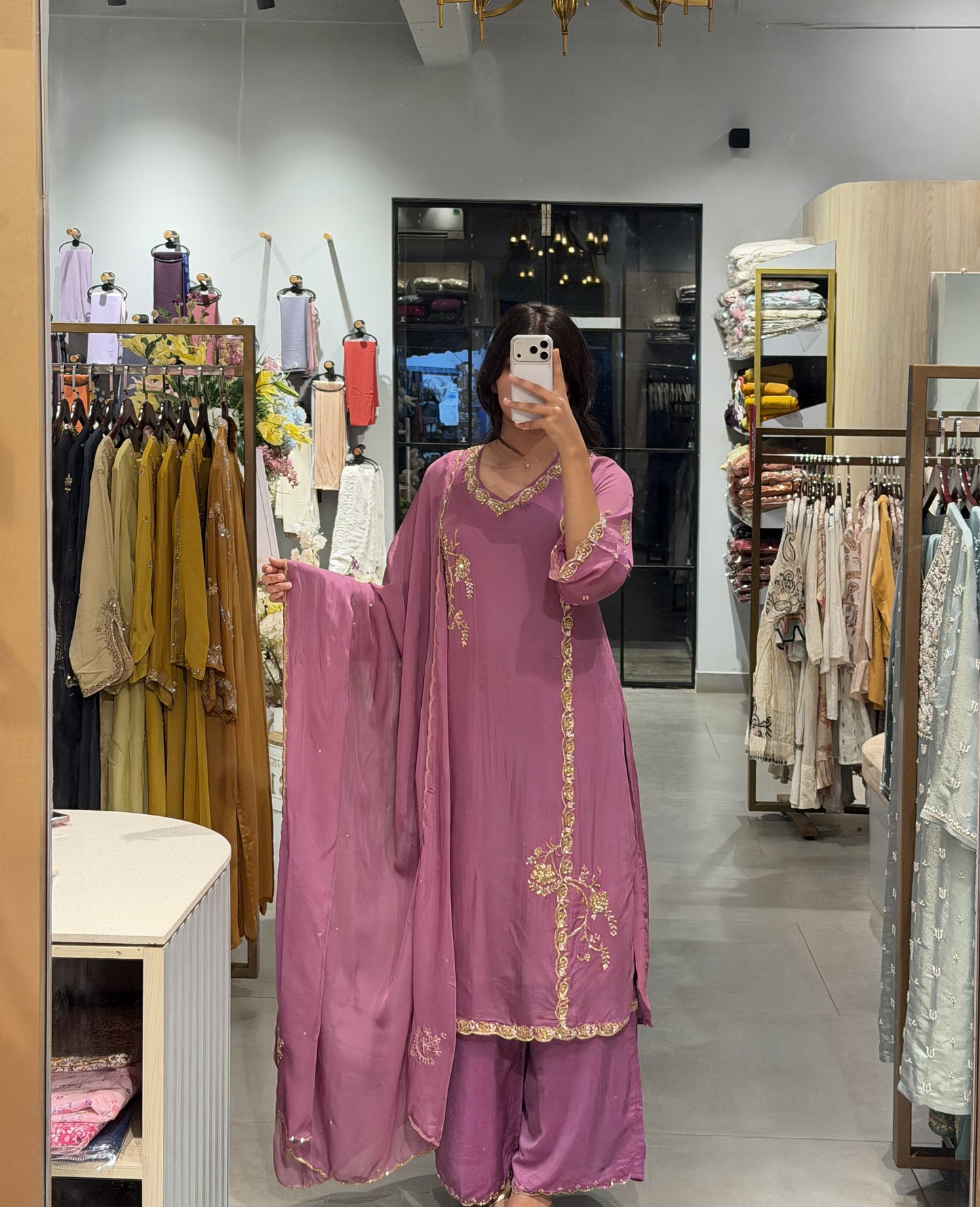 Side-Open Anarkali Set