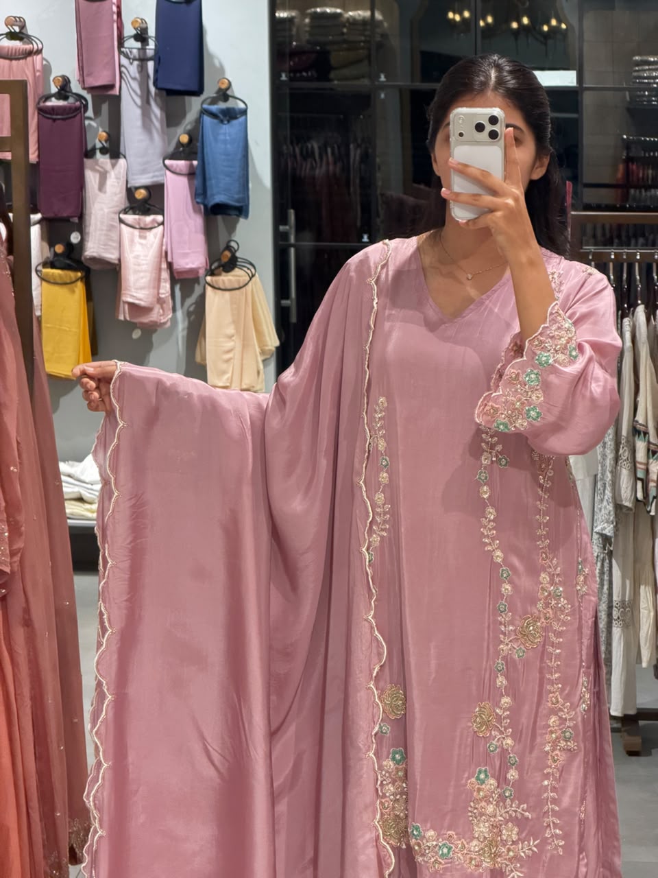 Elegant uppada silk pakistani set