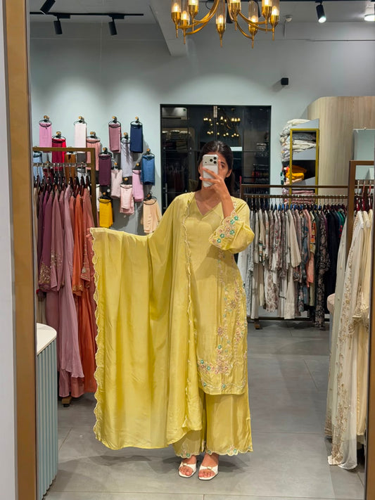 Elegant uppada silk pakistani set