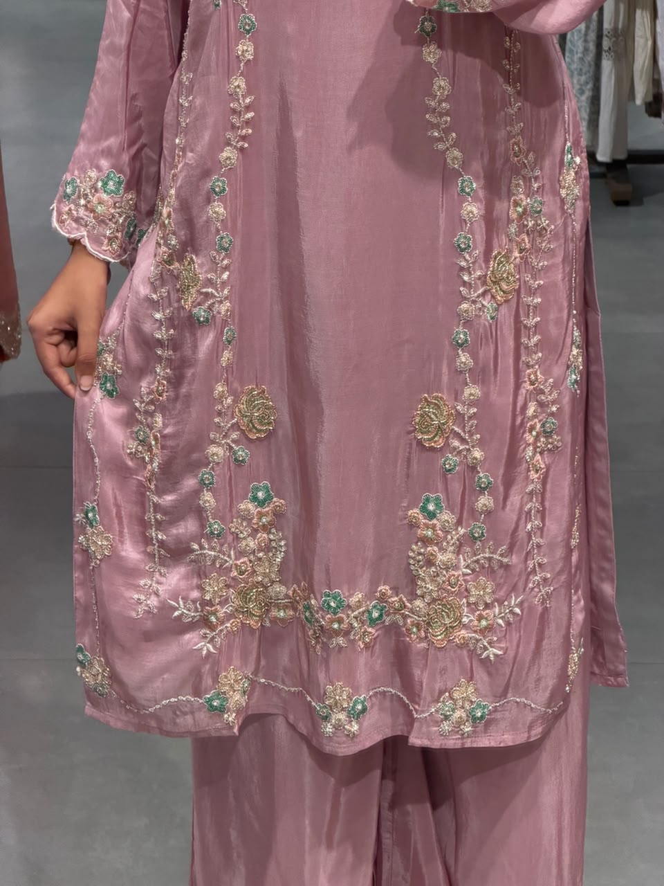 Elegant uppada silk pakistani set
