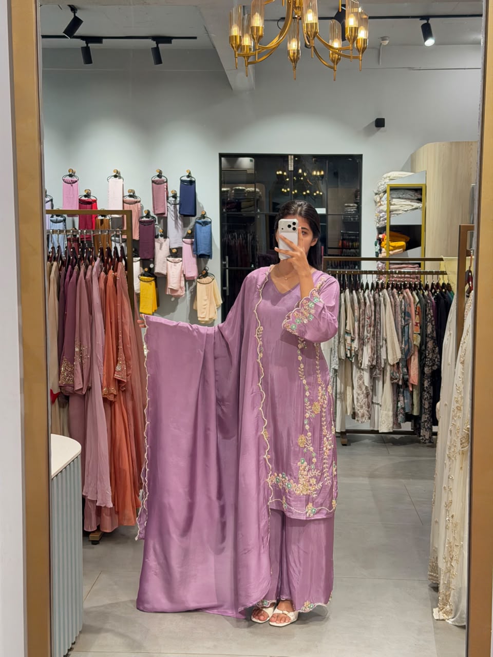Elegant uppada silk pakistani set