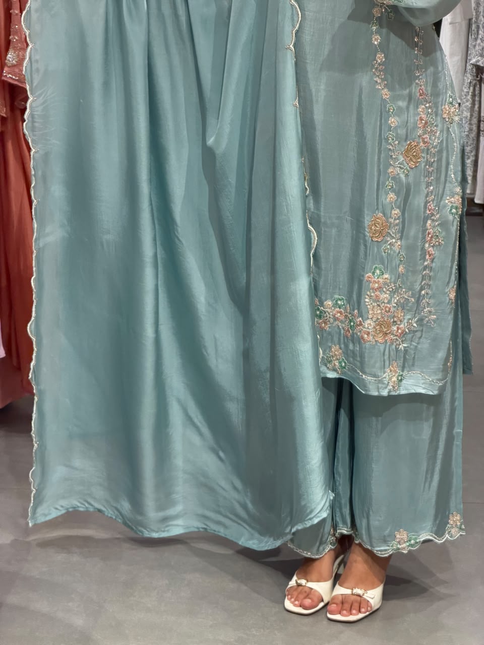 Elegant uppada silk pakistani set