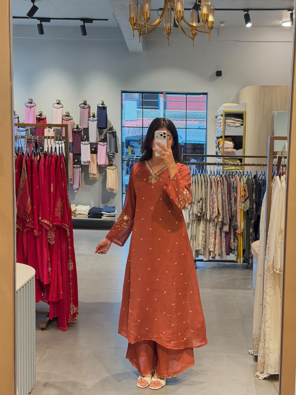 PREMIUM RUST ORANDE PARTY WEAR